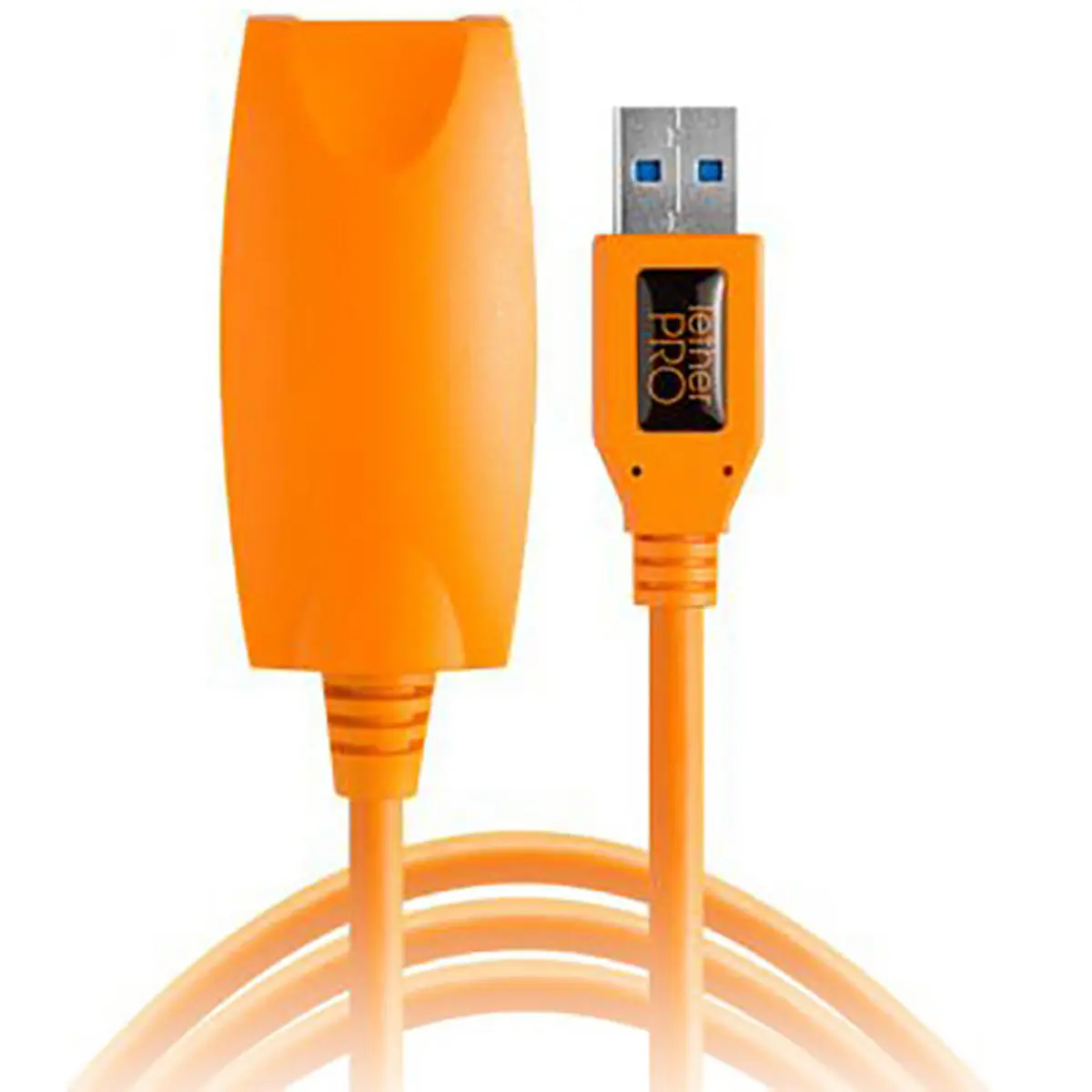 Tether Tools TetherPro 16' USB 3.0 SuperSpeed Active Extension Cable, Hi-Visibility Orange