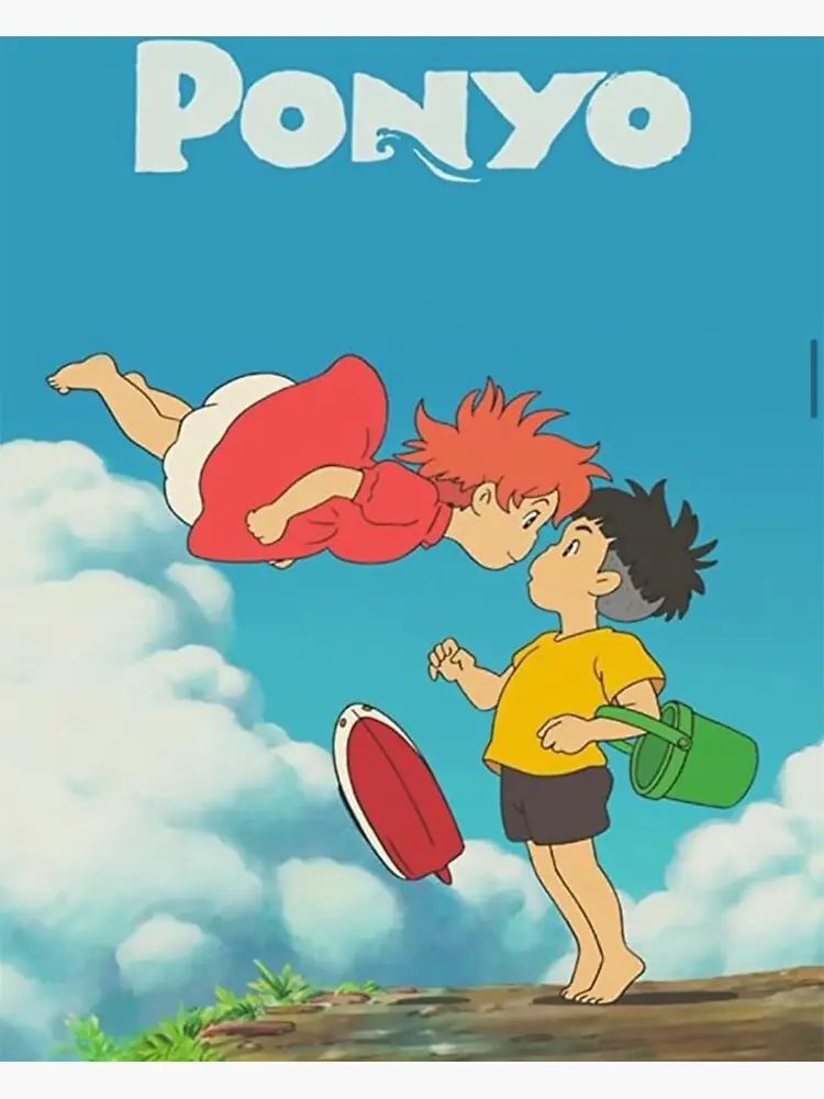 Ponyo Vinyl Sticker, Kawaii Anime Lover Decal, Cute Studio Ghibli Inspired Sticker, Laptop Water Bottle Decal