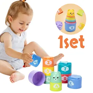 1 set of children's track exerciser, used for grip training, stackable, exercises hand muscles, beneficial for mastering finer motor skills teaching aids