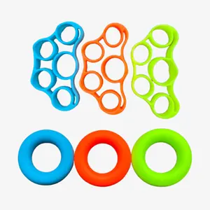 Hand Grip Exerciser Grip Strength Trainer Silicone Resistance Hand Trainer for Finger Workout Desk Exercise and Office Hand Fatigue Relie
