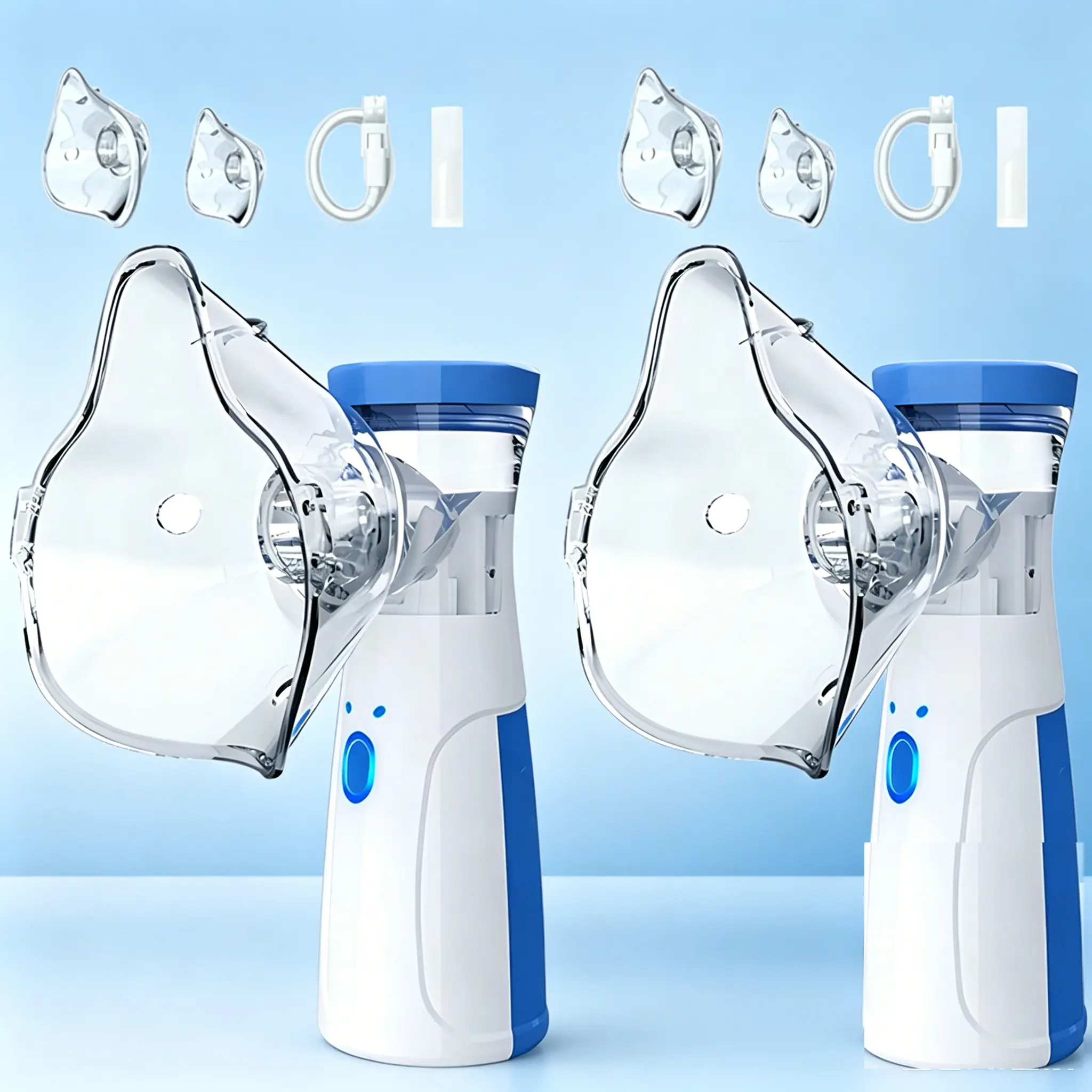 2pcs Disposable Battery Operated Mist Sprayer, No Charging Hassle, Fine Mist Output, Compact & Travel-Friendly Handheld Humidifier