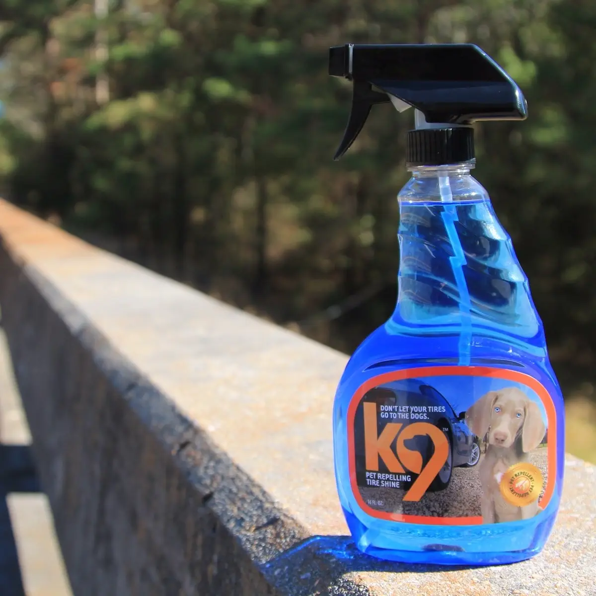K9 Tire Shine, Pet Repellent, Auto Detail