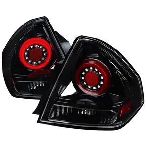 2006-2013 Chevrolet Impala/ 2014-2016 Impala Limited LED Tail Lights (Jet Black Housing/Clear Lens)