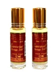 Oil Perfume Baccarat Rouge 540 Parfum 12ml (Pack of 2)
