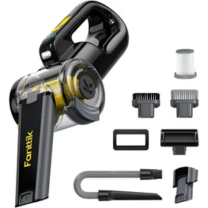 Fold V10 APEX Pivot Cordless Car Vacuum, 17000Pa Handheld Vacuum Suction Power, Smart LED Display, Portable for Car Home Pet (Deluxe with Flexible Hose&Pet Brush)