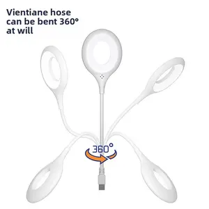 Smart voice-controlled night light with voice control switch, USB lighting, bedside lamp, LED light, eye protection lamp, dimmable