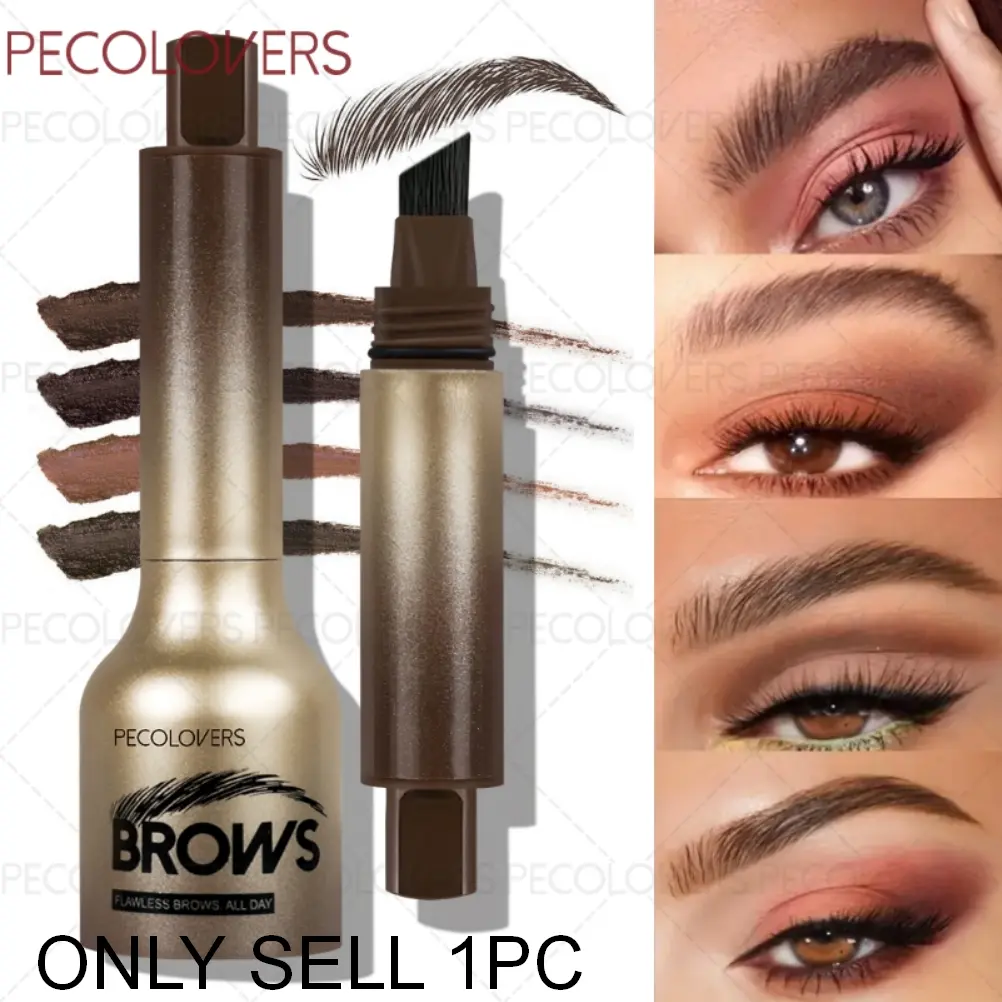 1PC 3D Wild Eyebrow Pencil Eyebrow Makeup Products Microblading Eyebrow Tint Pen, Anti-smudge, Square Angled Brush Brow Dye Cream, Waterproof & Long-lasting Multifunction, Creating Clear Eyebrow Shapes, Tinted Brow Cream, Waterproof Eyebrow Creams
