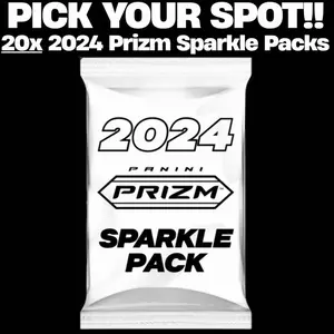 [20 Packs] Rando Team - 2024 Prizm Sparkle Packs - Pick Your Spot Break - Sports Football Trading Cards