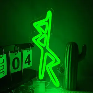 Neon LED Sign in a Cyberpunk Style - Easy to Operate with a Switch, Powered by USB, Designed for Wall Mounting, Perfect for Gaming Spaces, Bars, Clubs, And Home Decoration.