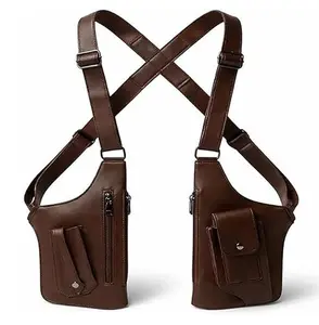 Hidden Safety Underarm Chest Bag, 2026 Fresh Style High Grade Leather Carry Pouch, Adjustable Shoulder Belts, Water Repellent Durable Handy Bag for Small Valuables, Suited for Mountaineering Running and Urban Daily Travel.graduation party decor