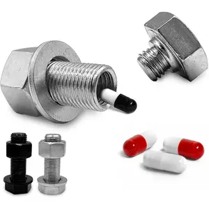 Fake Bolt Nut Screw Diversion Safe - Heavyweight Hidden Storage Space for Cash and Small Valuables, Secret Container, Realistic Decoy for Home, Office, and Travel Security (Silver)