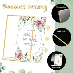 Transparent Acrylic Display Stand Set, Business Card Holder, Photo Frame, Price Tag, Menu Rack, Home Office Party Bar Restaurant Use