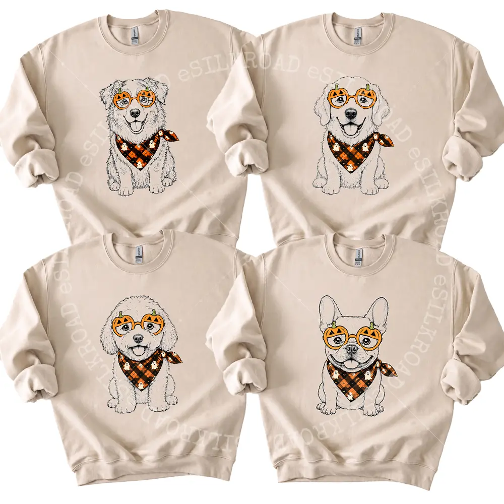 50+ Dog Breeds Halloween Funny Shirt, Halloween Golden Retriever Sweatshirt, Halloween Australian Shepherd Dog Shirt, Black Labrador Mom Gift, Dog Sweatshirt, Maltese Lover Shirt, Halloween Dog Shirt - SR