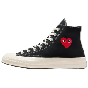 Converse Chuck 70 High 'Single Heart - Black' x Comme des Garçons PLAY, Men's Sports Sneaker
