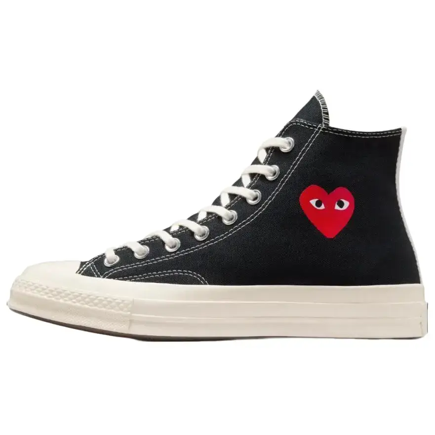 Converse Chuck 70 High 'Single Heart - Black' x Comme des Garçons PLAY, Men's Sports Sneaker