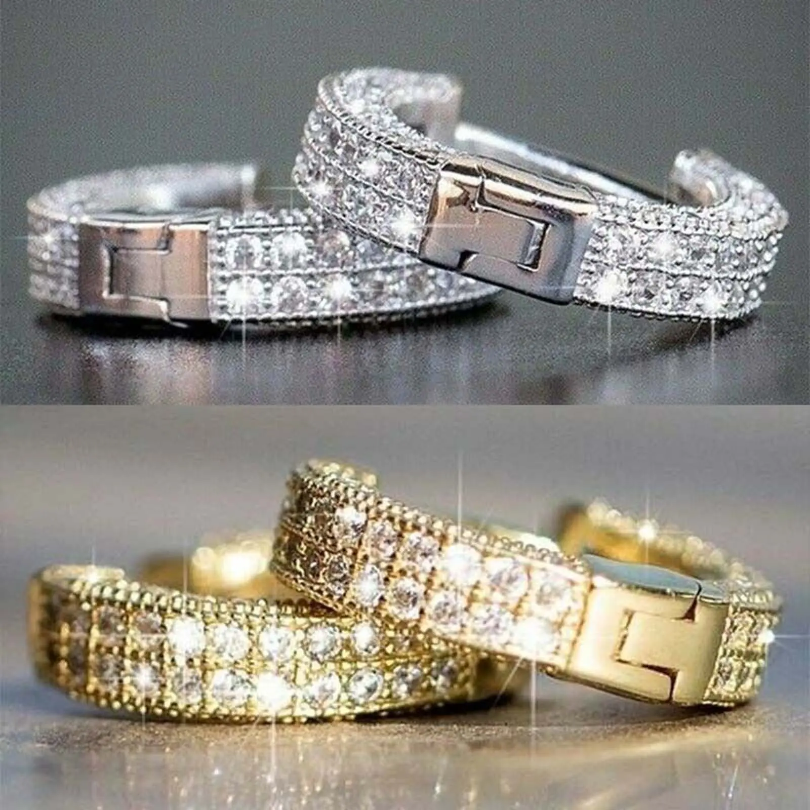 Zircon earrings, a pair of hypoallergenic earrings for men and women, perfect for everyday wear