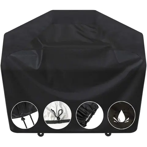 67-Inch Heavy-Duty Oxford Fabric Gas Grill Dustproof Cover - Waterproof, UV-Resistant, Eco-Friendly, Lightweight, Tear-Resist Storm-Ready, Portable with Adjustable Hem, Outdoor Home Care Protector