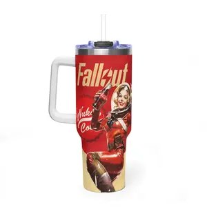 Fallout Fan Must-Have! Nuka-Cola Collection Tumblers: Cherry, Classic, Victory. Keep drinks cool & show your wasteland pride!