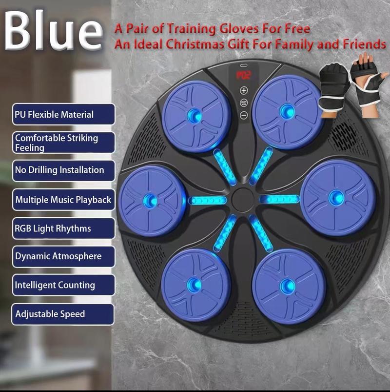 Music Boxing Machine Wall Mount, Smart Bluetooth Boxing Punching Pads with Gloves, Electronic Music Workout Target Trainer for Home Fitness & Training Music Boxing Machine Wall Mount, Smart Bluetooth Boxing Punching Pads with Gloves, Electronic Music Workout Target Trainer for Home Fitness & Training