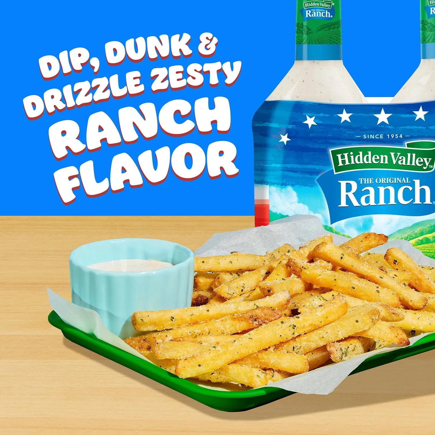 Hidden Valley Original Ranch Dressing, 40 fl oz, 2 Pack – Classic Creamy Buttermilk Ranch Dressing & Dip, Gluten-Free, Rich & Tangy Flavor, Perfect for Salads, Dips, Sandwiches & Cooking