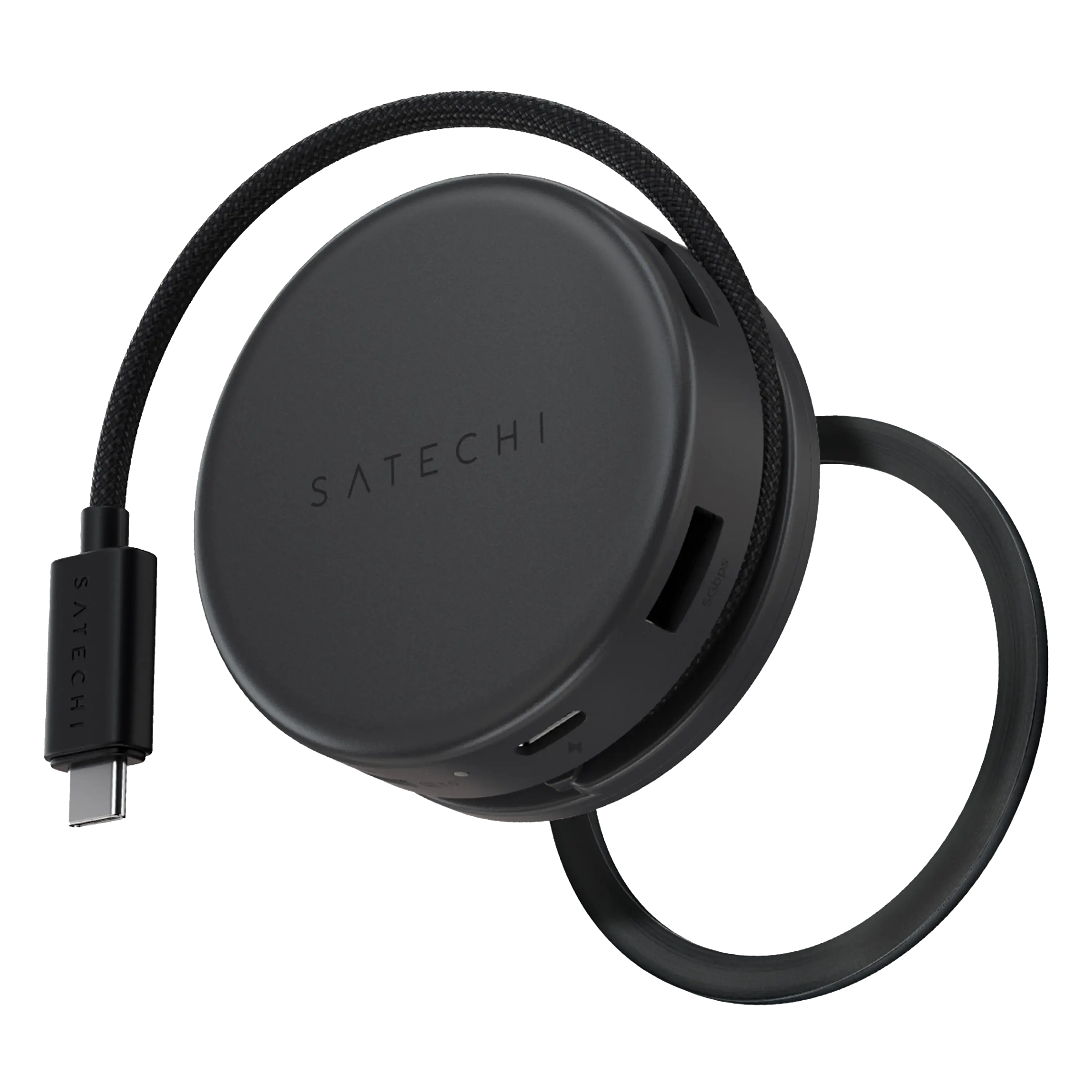 Satechi OntheGo 7-in-1 USB-C Hub - Magnetic Multiport Adapter, 4K HDMI 60Hz, 100W PD, Gigabit Ethernet, 2x USB-A, SD/MicroSD