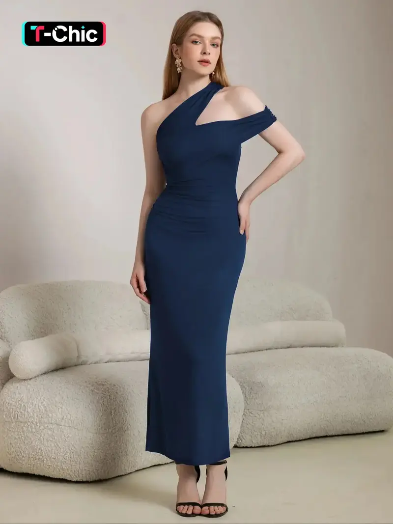 sachin and babi light blue dress Cold Shoulder Viscose Long Dress – John Paul Ataker