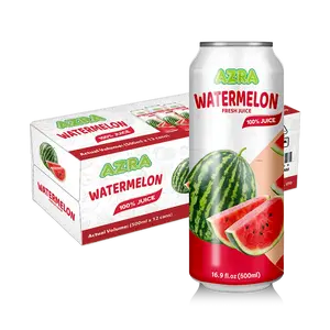 AZRA Watermelon Juice 12 Pack – 100% Tropical Juice – 500ml Cans – Imported from Vietnam