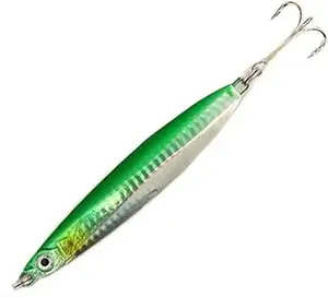 Knife Colt Sniper Jigs Fishing Lures 150g, 6 Pcs Green Mackerel Finish for Saltwater Vertical Jigging, Ideal for Tuna, Amberjack & Deep Drop Fishing
