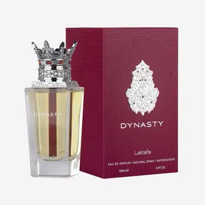 Lattafa Dynasty Eau de Parfum 100ml (3.4 fl oz) – Fresh Woody Aromatic Fragrance with Citrus, Lavender & Amber Notes, Long-Lasting Eau de Parfum for Men