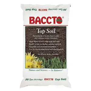 Michigan Peat Baccto Top Soil with Reed Sedge, Peat, and Sand, 50 Pounds Michigan Peat Baccto Top Soil with Reed Sedge, Peat, and Sand, 50 Pounds