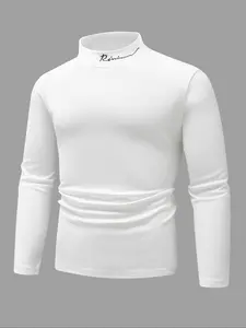 Men's Durable Comfortable Daily Wear Tee Shirt, Casual Everyday Style, Ideal for Regular Use, Men's Clothing Essentials