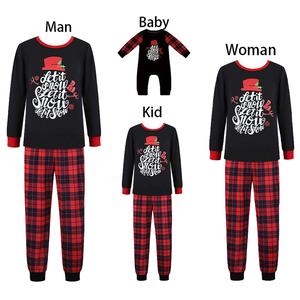 Vintessa Family Christmas Pajamas Matching Sets Womens Mens Sleepwear Christmas Eve for Couples Holiday Pajamas Print Loungewear Sets Pajama Day ChristmasFashion Festive Pajamas for Christmas Fitted Crewneck Clothes 13023/13024/13026, live-4