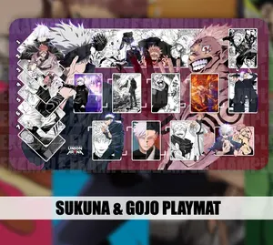 Sukuna & Gojo Jujustsu Kaisen Power Sorcerer Manga Panel Desk Mat Gaming Decor, Playmat