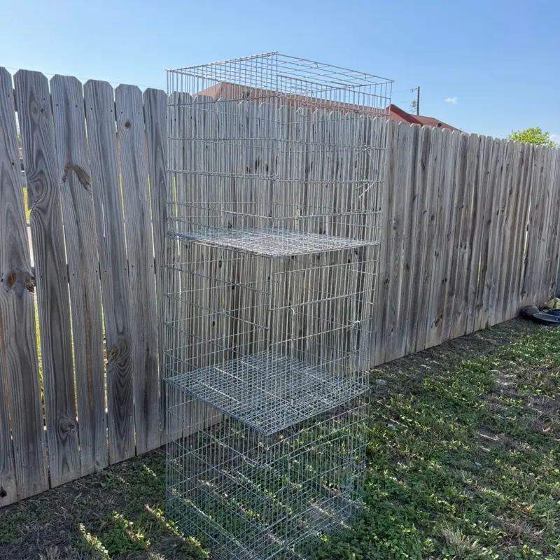 3 Literas Gallos/ Tower Cage 3 Foldable Levels /jaulas Para Gallos/Fowl Cages