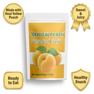 3 Packs of Yellow peach preserved Fruit Soft and Delightful A Burst of Peach Flavor in Every Bite The Perfect Anytime Snack Naturally Sweetened and Irresistibly Delicious Made with the Finest Yellow Peaches A Taste of Paradise in Every Bag