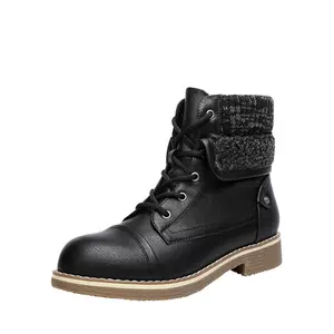 Dream Pairs Women's Low Heel Lace Up Ankle Boots