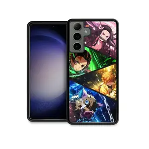Anime Cute Demon Slayer Kimetsu no Yaiba Nezuko Zenitsu Inosuke Phone Case for Samsung Galaxy A15, A13 A14 A16 A21 A22 A23 A25 A26 A31 A32 A33 A34 A35 A36 A42 A51 A52 A53 A54 A55 A56 A73 5G Shockproof Cover
