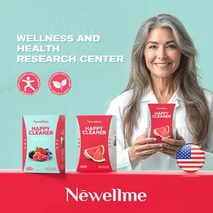 Newellme Watermelon Probiotic Powder for Happy Cleanse - Superfood Blend with Probiotics Digestive Enzymes & Moringa for Gut Health & Immunity Support