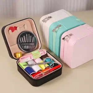 11-Color Thread Sewing Tool Kit 37-Piece Needle and Thread Box Household Sewing Kit Portable Storage Box for Student Dormitory Use