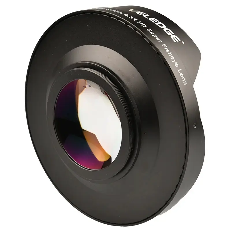 52/58/67/72MM 0.3X Ultra Fisheye Wide Lens Adapter with Hood Only for Video Cameras Camcorders
