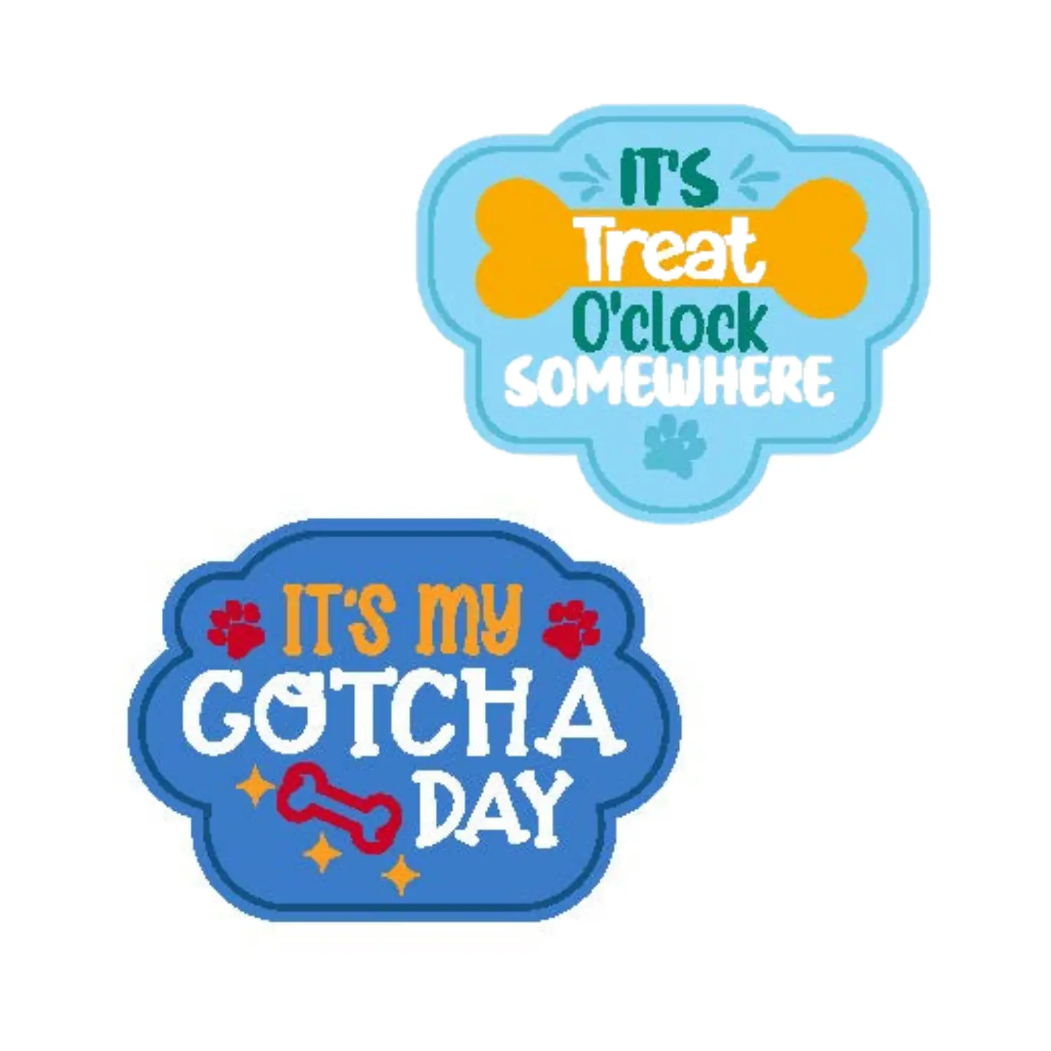 Wag-Witty Dog Bandana Charms! - Free Kisses/Wiggle Butt Yourself