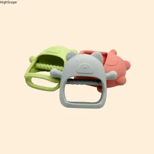 Bear Silicone Teether – Food-Grade Chew Toy, Hand Protector & Teething Relief, Safe & Boilable, Must-Have