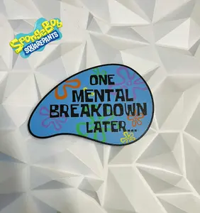 Spongebob Mental Breakdown Wall Sign Spongebob Mental Breakdown Wall Sign