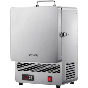 TikTokShopBlackFridayVEVOR 1500W Programmable Electric Kiln, Digital Melting Furnace with Multi-Stage Temperature Control, Stainless Steel 2192 ° F/1200 ℃   for Jewelry, Metal, Glass, Ceramics, Wax Casting & DIY Crafts