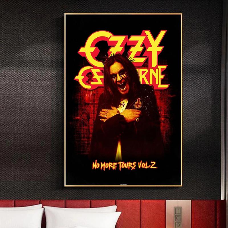 Retro Heavy Metal Band Rock Ozzy Osbourne Band Poster Canvas Painting Wall Art HD Pictures Print For Home Family Bedroom Decor