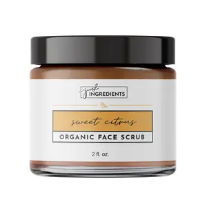 Just Ingredients Sweet Citrus Organic Face Scrub | Exfoliant | Jojoba Oil | Frankincense | No Parabens, No Phthalates, No Artificial Fragrance Just Ingredients Sweet Citrus Organic Face Scrub | Exfoliant | Jojoba Oil | Frankincense | No Parabens, No Phthalates, No Artificial Fragrance