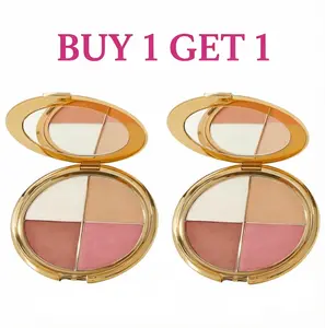 Buy 1 Get 1 Free glow wardrobe eye & cheek palette - eyeshadow and highlighter makeup Shimmer
