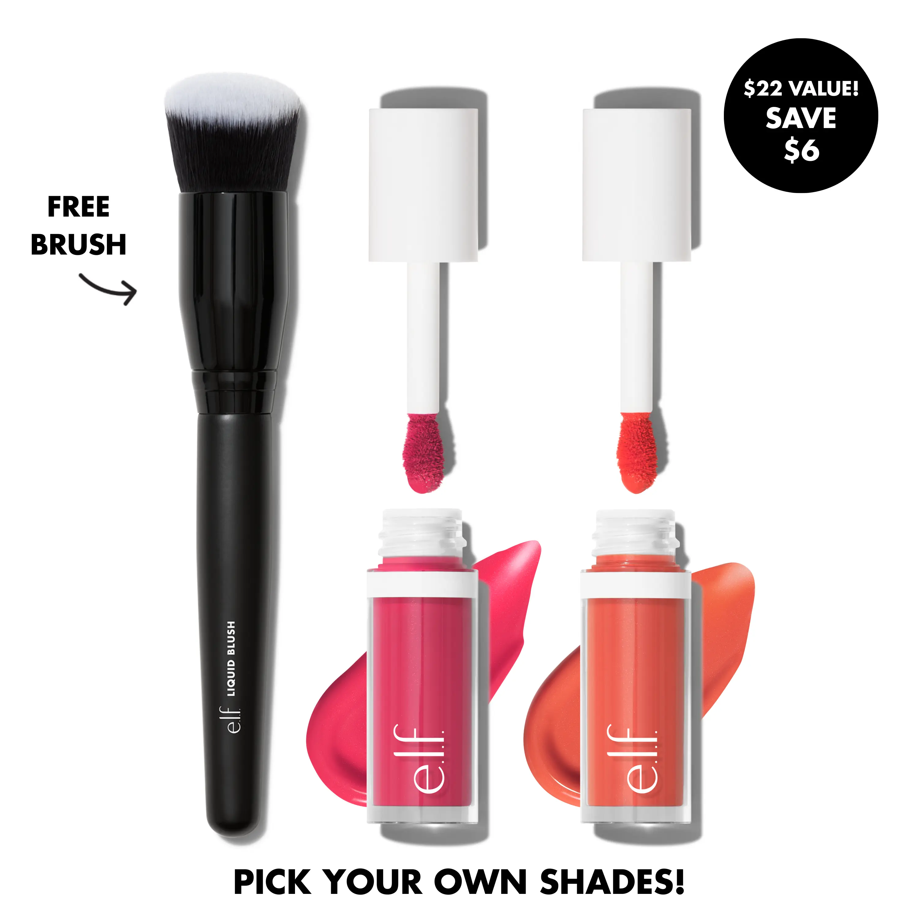 e.l.f. Build Your Blush Duo & Free Liquid Blush Brush e.l.f. Build Your Blush Duo & Free Liquid Blush Brush