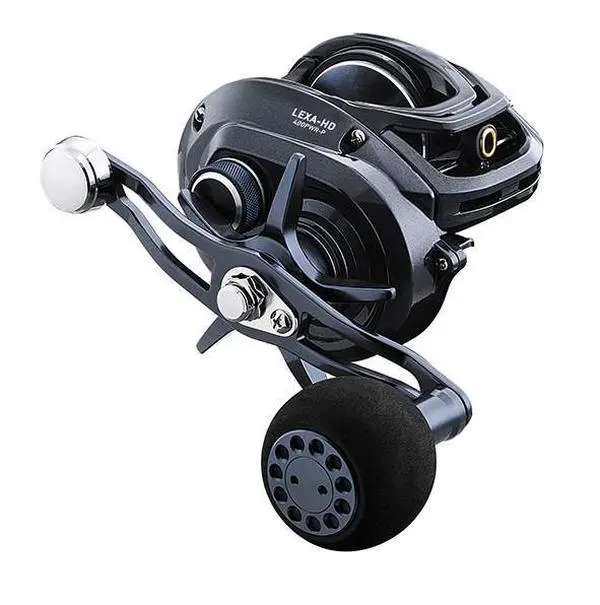 Heavy-Duty 300 Size Baitcasting Reel, Low-Profile Aluminum Frame, Corrosion Resistant with 22 lb High Drag for Saltwater & Freshwater Tournament Fishing