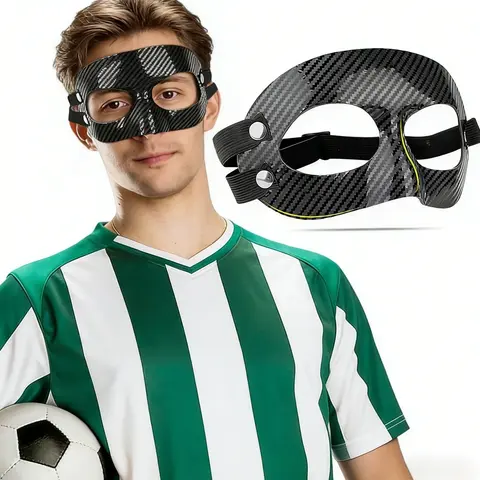 Anti-collision sports face protection, Outdoor sports mask, breathable mask, Sports Face Cover, adjustable straps, breathable PVC material, suitable for basketball, football training, unisex